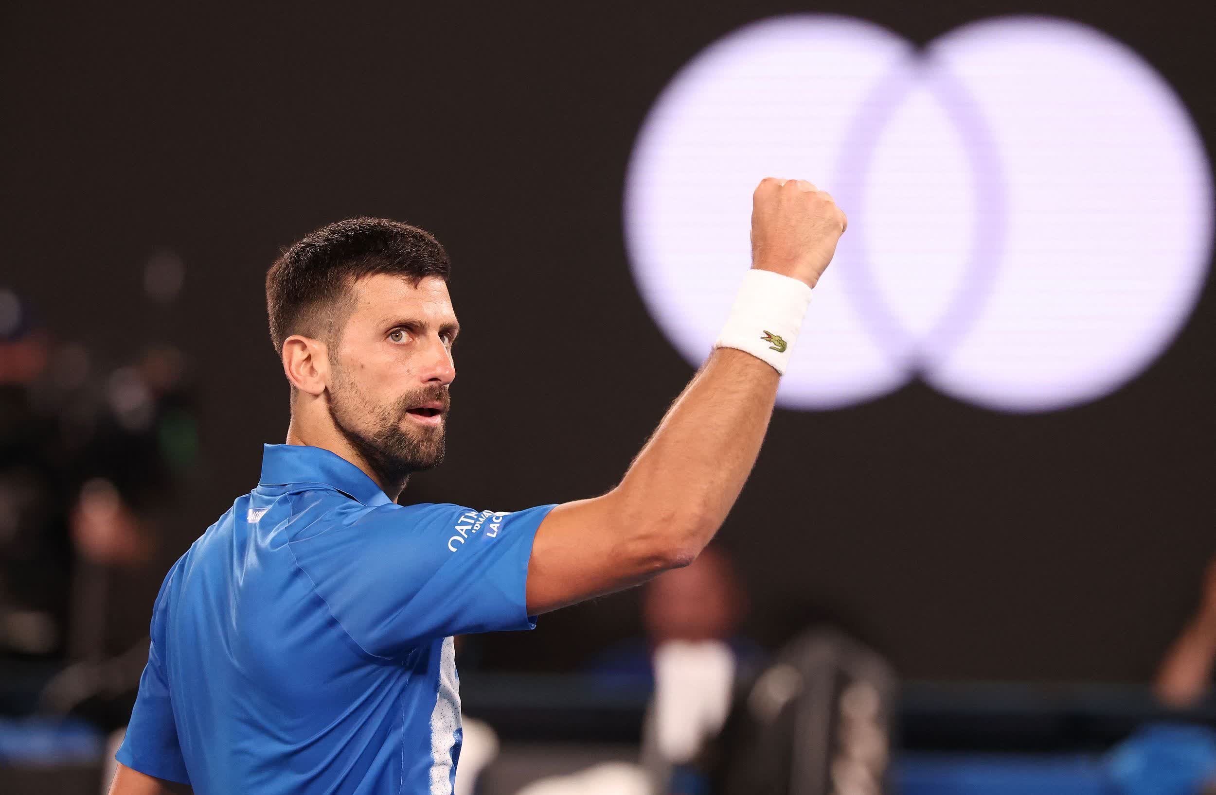 关于澳网逆转联合杯，德约科维奇点燃赛场的信息